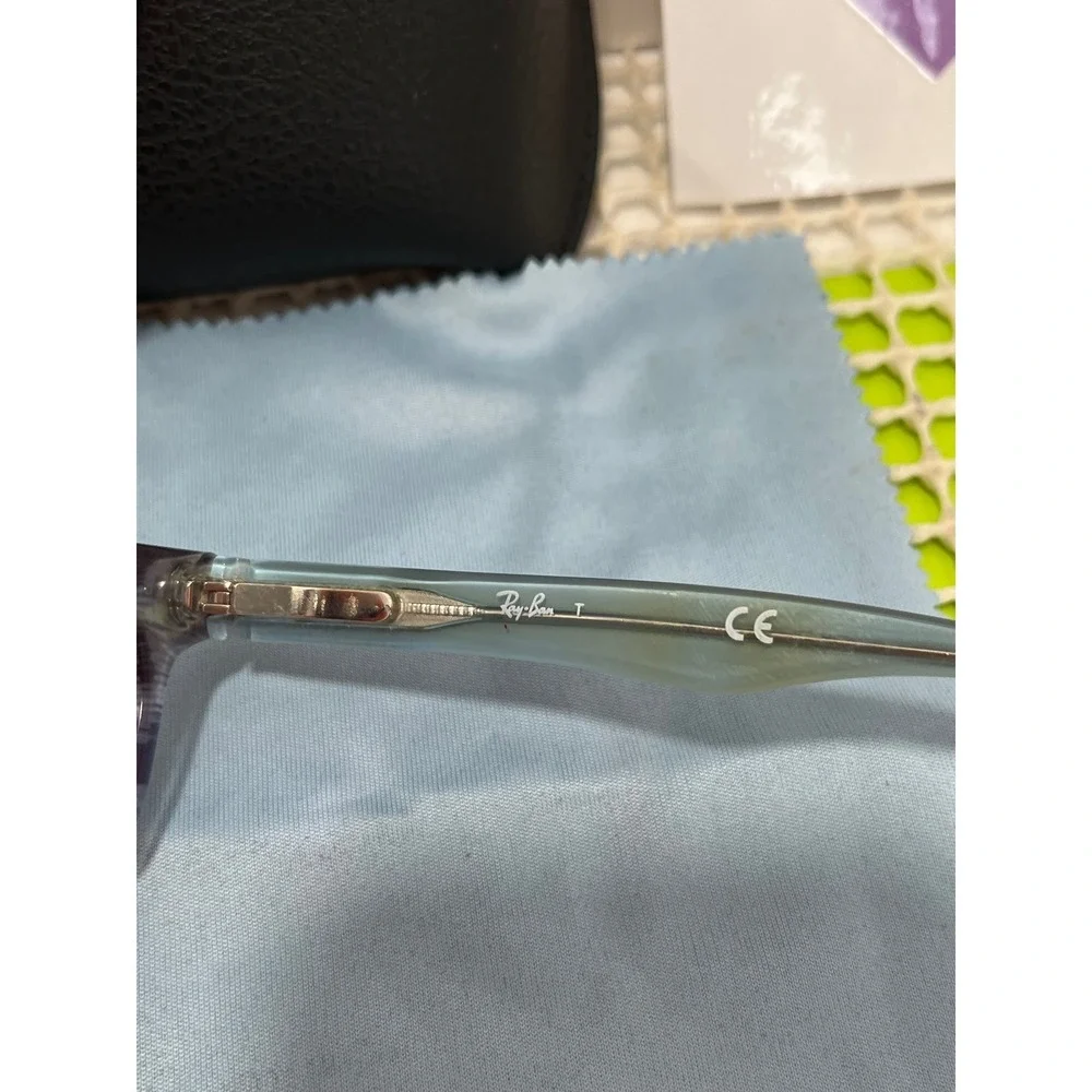 Ray-Ban RB 5150 5023 Tortoise Blue Rectangular Eyeglass Frames 50-19-135
